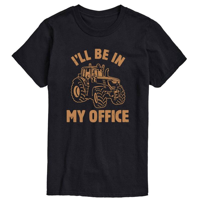アニメキャラクター メンズ トップス Tシャツ Licensed Character Men's Be in My Office Tractor Tee Black ブラック