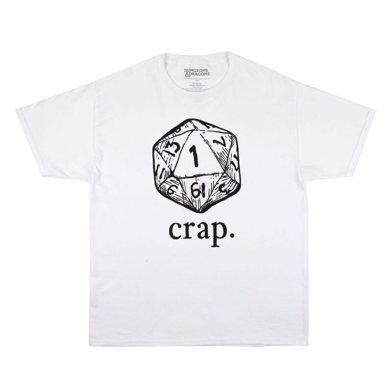 アニメキャラクター メンズ トップス Tシャツ Licensed Character Men's Dungeons & Dragons Crap Tee White ホワイト