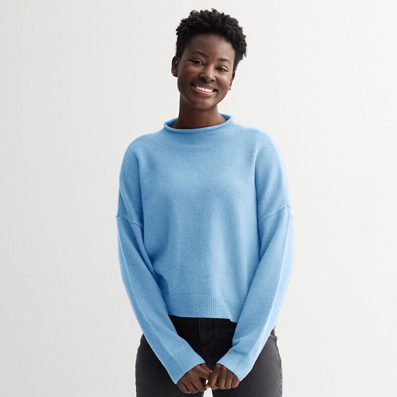 ソノマ レディース アウター ニット・セーター スタンドネック Women'sonoma Goods For Life Funnel Neck Sweater Bluette