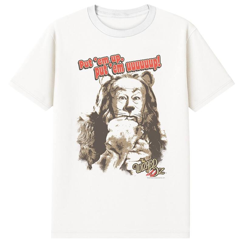 アニメキャラクター メンズ トップス Tシャツ グラフィック Licensed Character Men's The Wizard Of Oz Cowardly Lion Graphic Tee White ホワイト