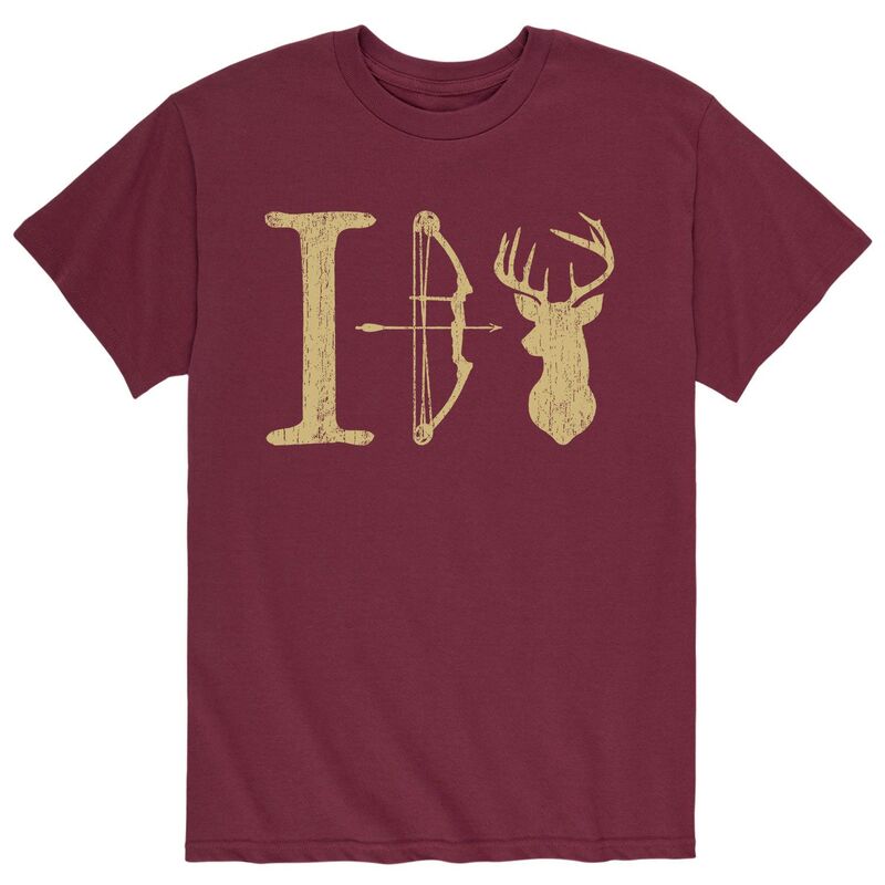 アニメキャラクター メンズ トップス Tシャツ Licensed Character Men's I Bow Huntee Red レッド