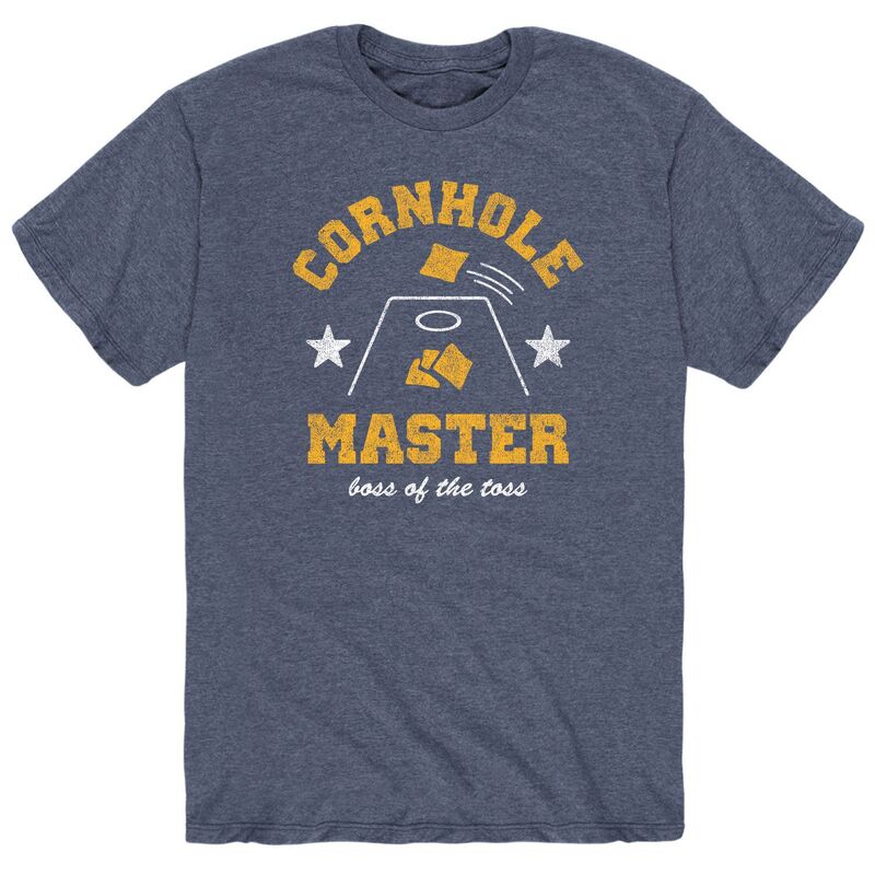 アニメキャラクター メンズ トップス Tシャツ Licensed Character Men's Cornhole Master Tee Heather Blue ヘザー