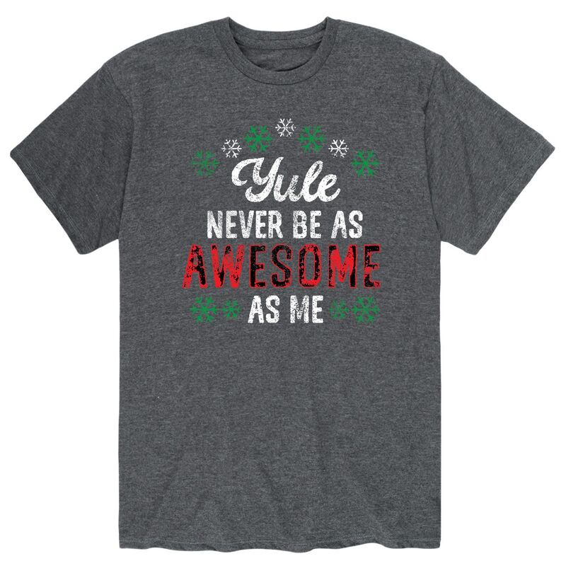 アニメキャラクター メンズ トップス Tシャツ Licensed Character Men's Yule Never Be As Awesome Tee Gray グレー
