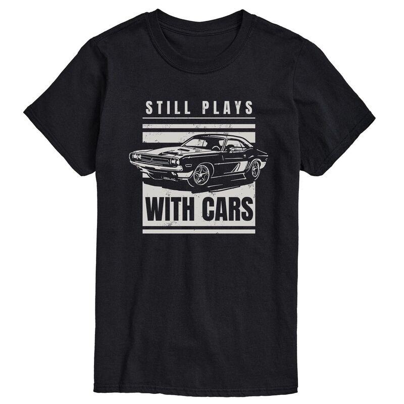 アニメキャラクター メンズ トップス Tシャツ トール Licensed Character Big & Tall Plays With Cars Tee Black ブラック