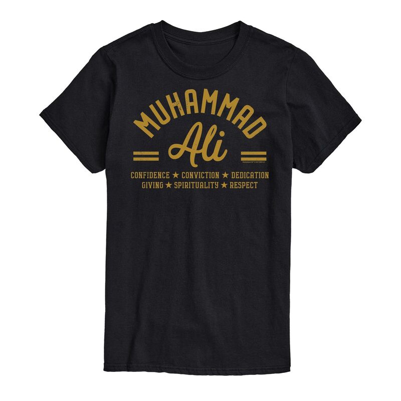 アニメキャラクター メンズ トップス Tシャツ トール Licensed Character Big & Tall Muhammad Ali Principles Tee Black ブラック