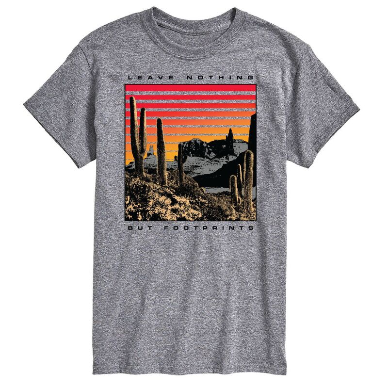 アニメキャラクター メンズ トップス Tシャツ プリントール Licensed Character Big & Tall Footprints Tee Gray グレー