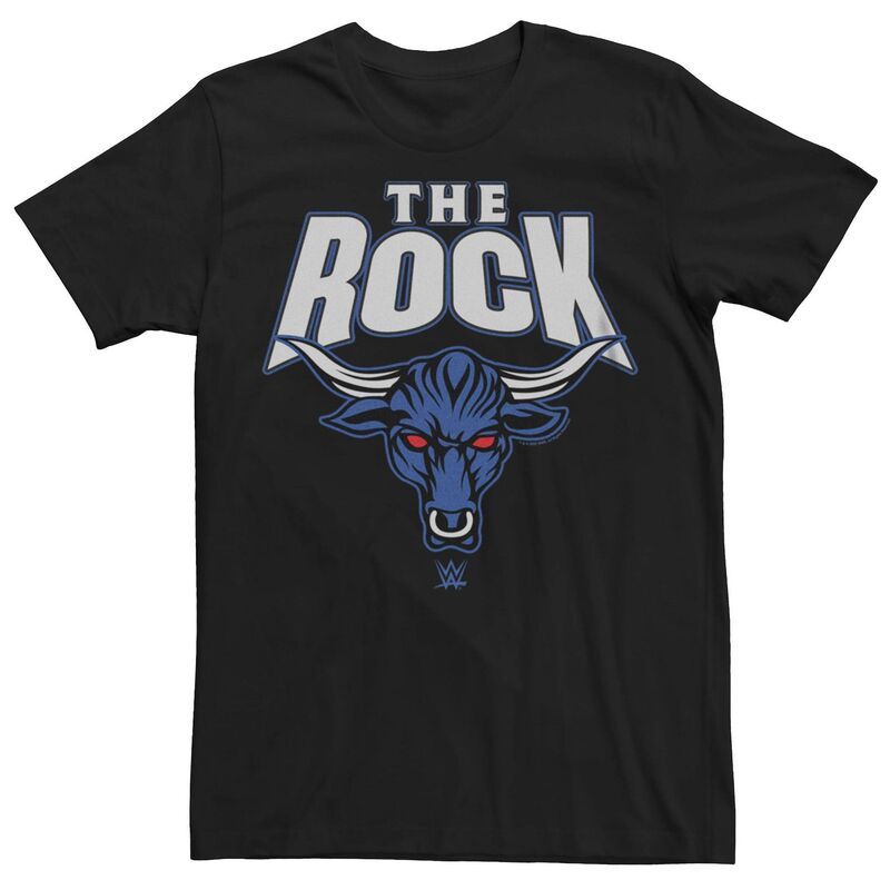 アニメキャラクター メンズ トップス Tシャツ トール グラフィック Licensed Character Big & Tall WWE The Rock Role Knower Bull Graphic Tee Black ブラック