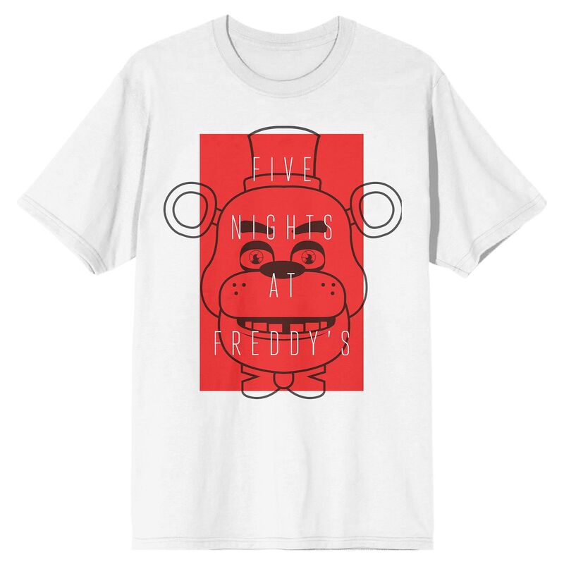 アニメキャラクター メンズ トップス Tシャツ ミニ グラフィック Licensed Character Men's Five Nights at Freddy's Minimalist Portrait Graphic Tee White ホワイト