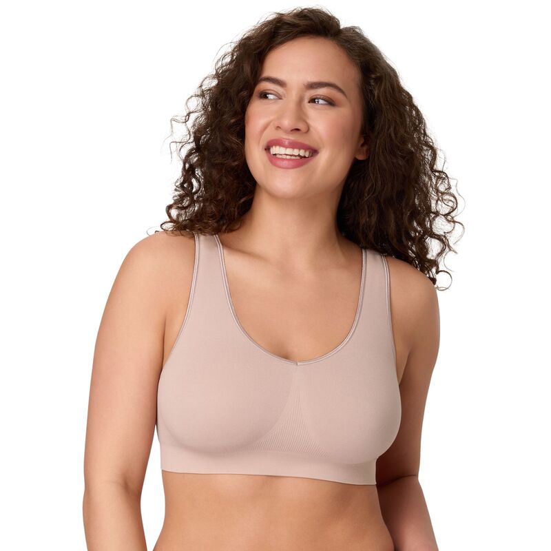 バリ レディース アンダー御召しもの ブラ Bali One Smooth U Seamless Bralette DFBRAL Evening Blush 毛はらい