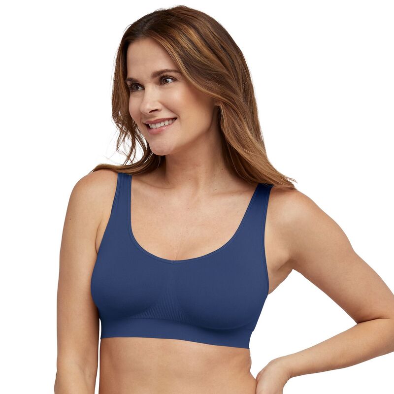 バリ レディース アンダー御召しもの ブラ Bali One Smooth U Seamless Bralette DFBRAL In The Nav