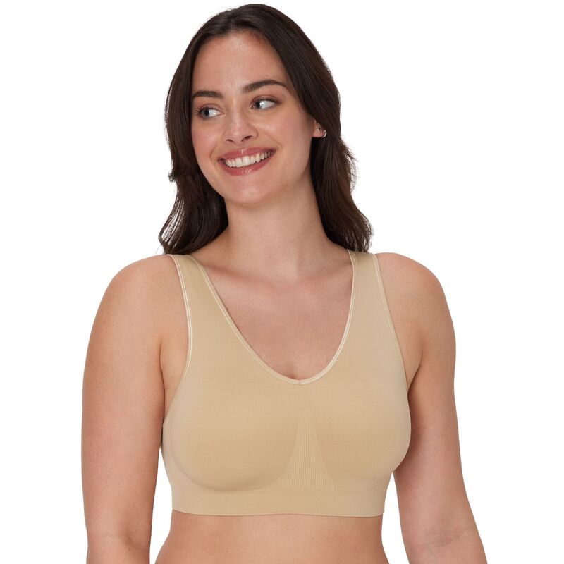 バリ レディース アンダー御召しもの ブラ Bali One Smooth U Seamless Bralette DFBRAL Nude