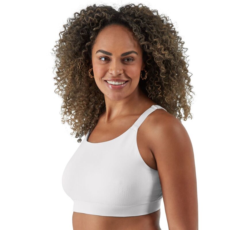 バリ レディース アンダー御召しもの ブラ Bali Comfort Revolution Modern Seamless Bralette DFMSBR White 白いこと