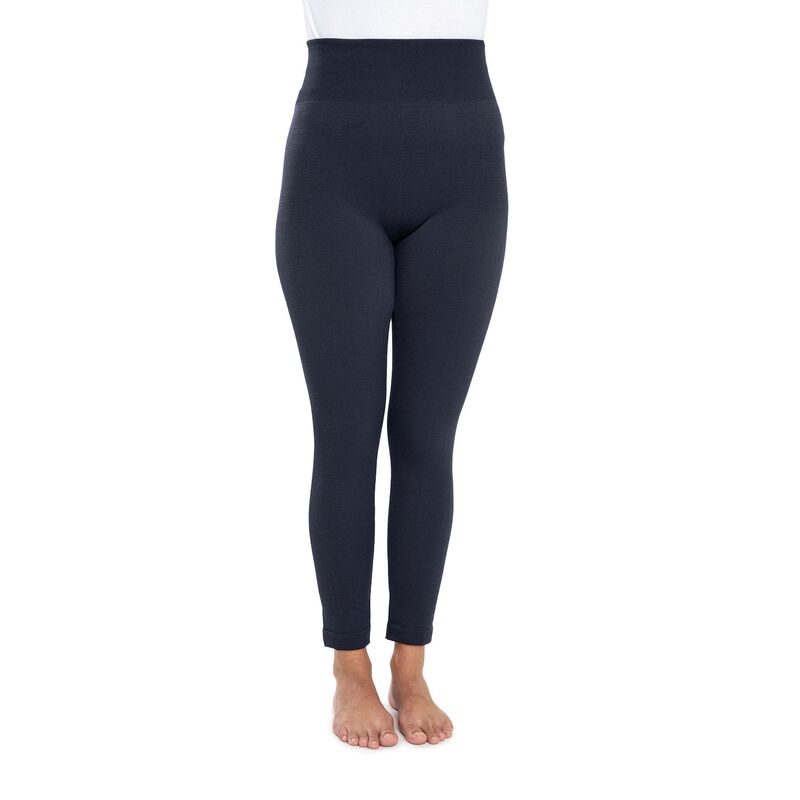 ムクルクス レディース ボトムス カジュアルパンツ レギュラーフィット レギンス フリース Women's MUK LUKS Fleece Lined Regular Fit Leggings Navy ネイビー