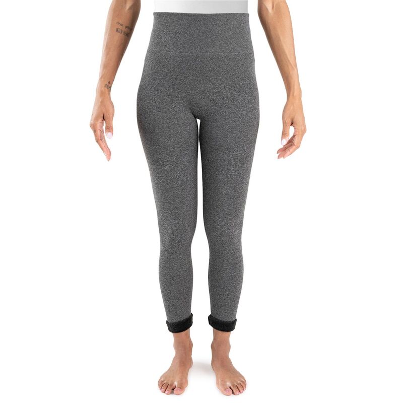 ムクルクス レディース ボトムス カジュアルパンツ レギンス Women's MUK LUKS Faux Fur Lined Leggings Charcoal Heather チャコール