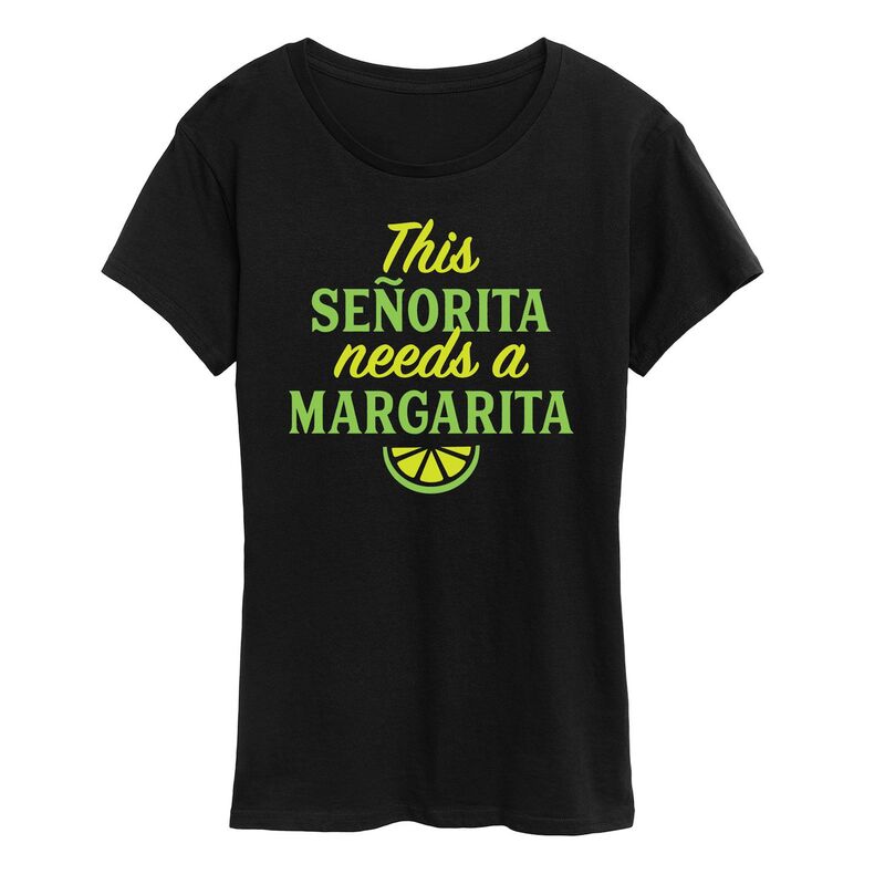 アンブランデッド レディース トップス Tシャツ グラフィック Unbranded Women's Thisenorita Needs A Margarita Graphic Tee Black ブラック
