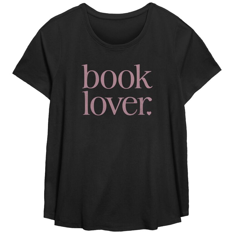 アンブランデッド レディース トップス Tシャツ プラスサイズ グラフィック Unbranded Plusize Book Lover Scoop Hem Flow Graphic Tee Black ブラック 6,784円