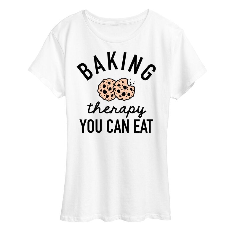 アニメキャラクター レディース トップス Tシャツ グラフィック Licensed Character Women's Baking Therapy Graphic Tee White ホワイト
