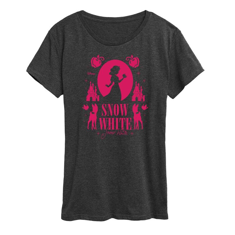 ディズニー レディース トップス Tシャツ グラフィック Disney'snowhite Women's Graphic Tee Heather Charcoal チャコール