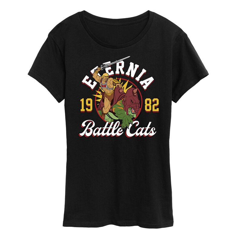 アニメキャラクター レディース トップス Tシャツ グラフィック Licensed Character Women's Masters of the Universe 1982 Graphic Tee Black ブラック