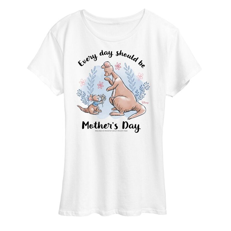 ディズニー レディース トップス Tシャツ グラフィック Disney's Minnie Mouse Women's Every Day Should Be Mother's Day Graphic Tee White ホワイト