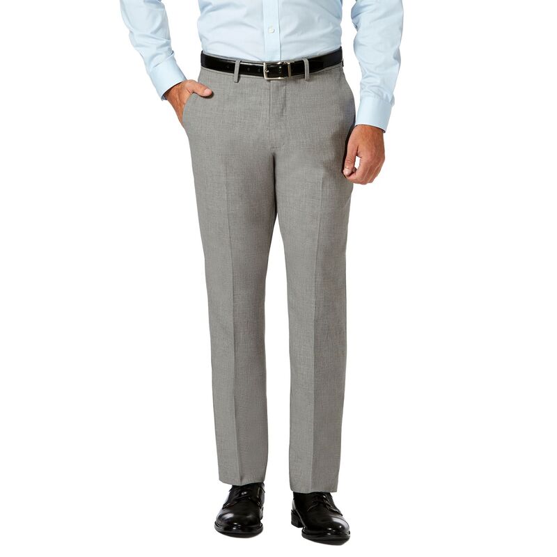 ハガー メンズ ボトムス カジュアルパンツ Men's J.M. Haggar Premium Slim-Fit 4-Way Stretch Flat-Front Dress Pants Light Gray グレー｜ReVida 店