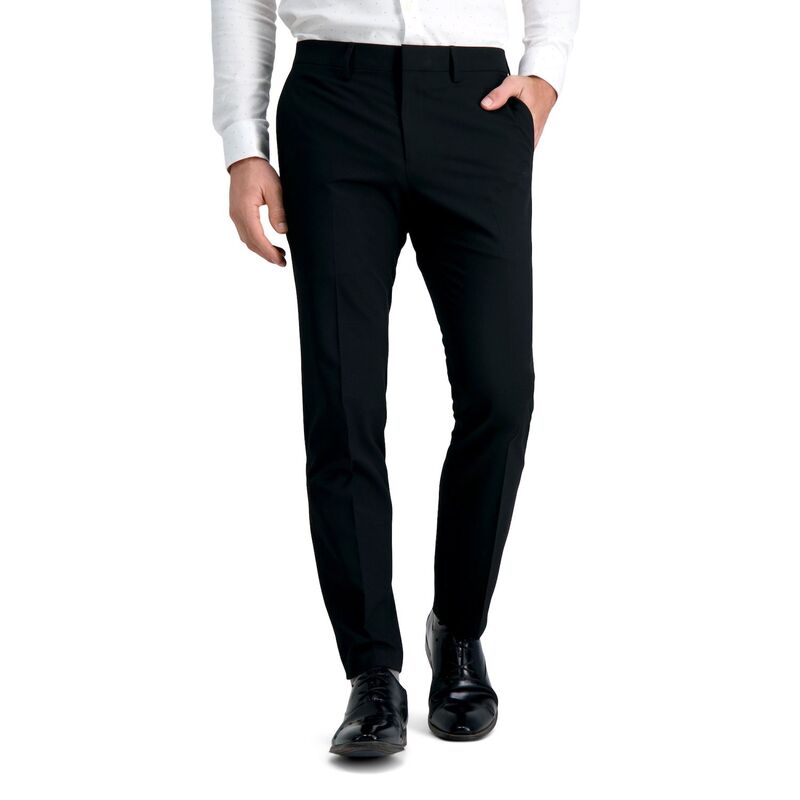 ハガー メンズ ボトムス カジュアルパンツ Men's J.M HaggarR 4-Way Stretch Ultra-Slim Flat-Front Dress Pants Black ブラック|ReVida 店