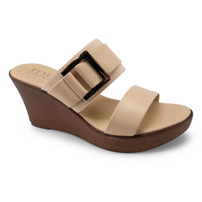 イタリアンシューメーカー レディース シューズ サンダル Italian Shoemakers Cai Women's Wedge Sandals Natural