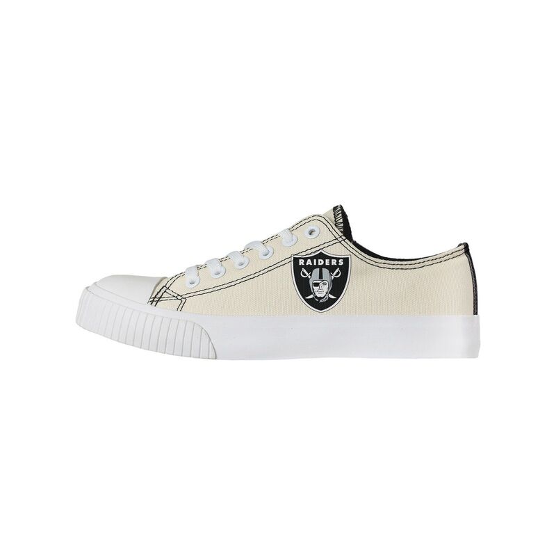アンブランデッド レディース シューズ スニーカー Unbranded Women's FOCO Cream Las Vegas Raiders Low Top Canvashoes Lvr Beige ベージュ
