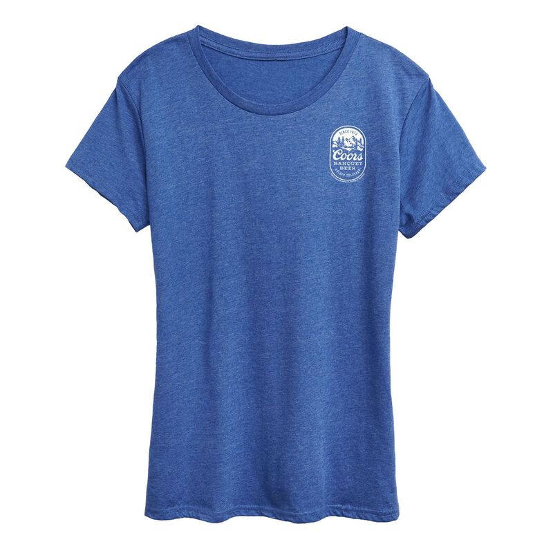 アニメキャラクター レディース トップス Tシャツ グラフィック Licensed Character Women's Coors Banquet Mountains Graphic Tee Heatheroyal Blue ヘザー