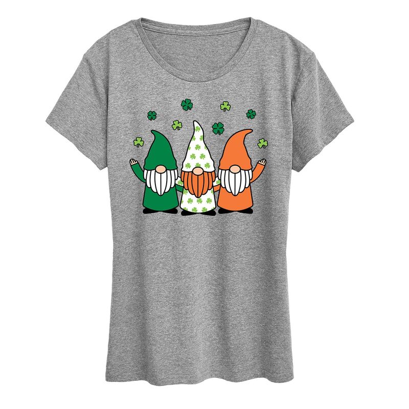 アニメキャラクター レディース トップス Tシャツ グラフィック Licensed Character Women's Irish Gnomes Graphic Tee Heather Gray グレー
