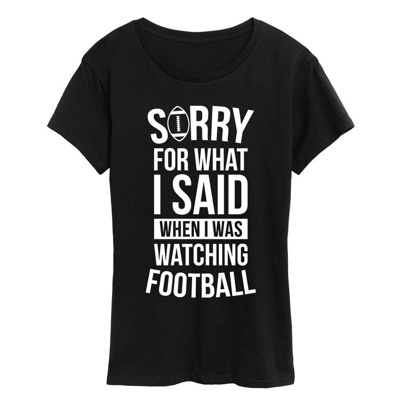 アニメキャラクター レディース トップス Tシャツ グラフィック Licensed Character Women's Watching Football Graphic Tee Black ブラック