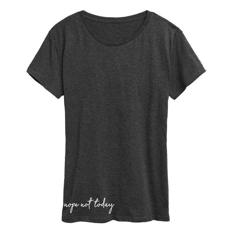アンブランデッド レディース トップス Tシャツ グラフィック Unbranded Women's Nope Notoday Graphic Tee Heather Charcoal チャコール