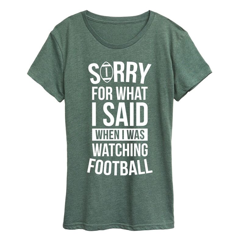 アニメキャラクター レディース トップス Tシャツ グラフィック Licensed Character Women's Watching Football Graphic Tee Heather Green ヘザー