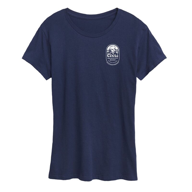 アニメキャラクター レディース トップス Tシャツ グラフィック Licensed Character Women's Coors Banquet Mountains Graphic Tee Navy ネイビー