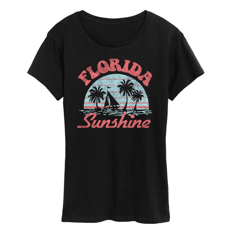 アンブランデッド レディース トップス Tシャツ グラフィック Unbranded Women's Florida Sunshine Graphic Tee Black ブラック