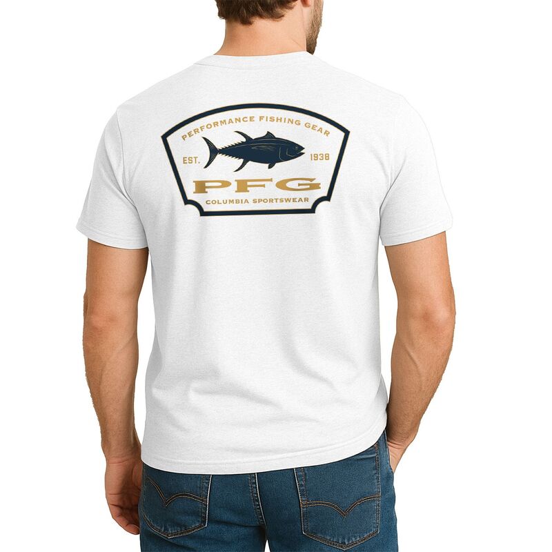 コロンビア メンズ トップス Tシャツ グラフィック Men's Columbia Tucker PFGraphic Tee White ホワイト