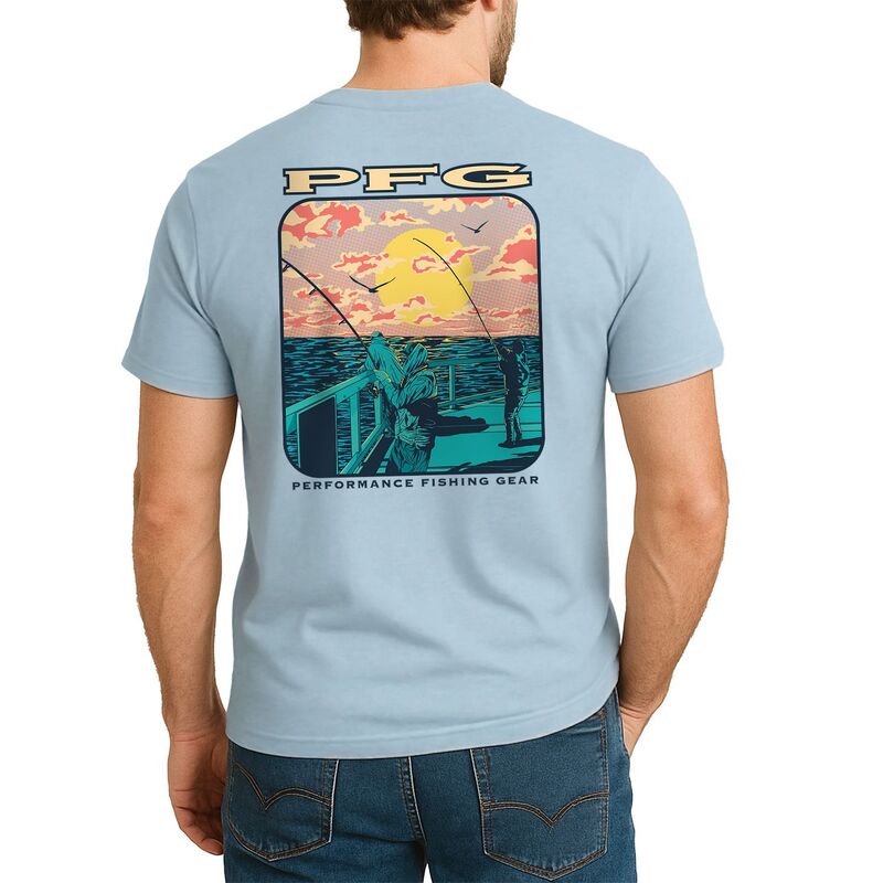 コロンビア メンズ トップス Tシャツ グラフィック Men's Columbia Calendula PFGraphic Tee Arctic Blue ブルー