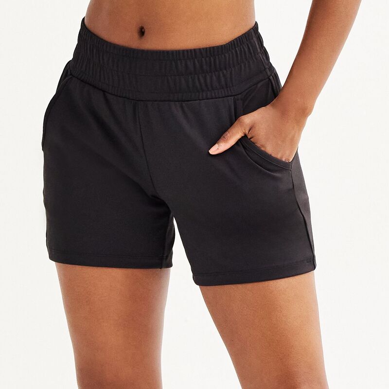 Tek Gear レディース ボトムス ハーフパンツ・ショーツ ショートパンツ Women's Tek Gear Essential Soft Relax Shorts Mineral Black ブラック