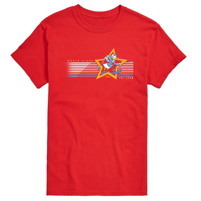 ディズニー メンズ トップス Tシャツ トール グラフィック Big & Tall Disney's Donalduck World Classki Team Graphic Tee Red レッド