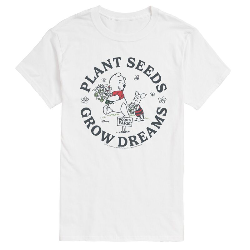 ディズニー メンズ トップス Tシャツ トール グラフィック Big & Tall Disney's Winnie The Pooh Grow Dreams Graphic Tee White ホワイト