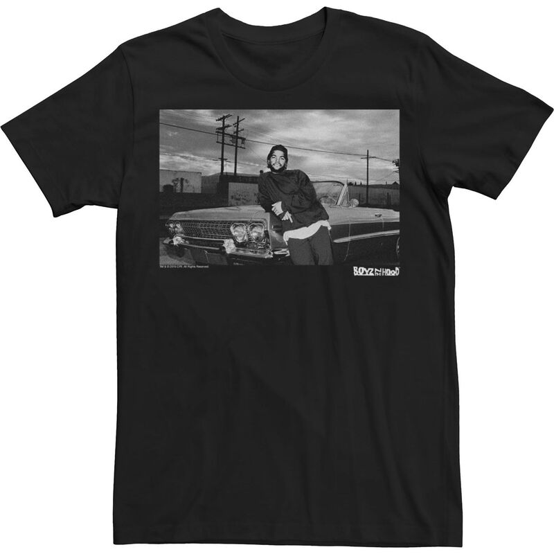 アニメキャラクター メンズ トップス Tシャツ トール Licensed Character Big & Tall Boyz In The Hood Candid Photo Real Tee Black ブラック
