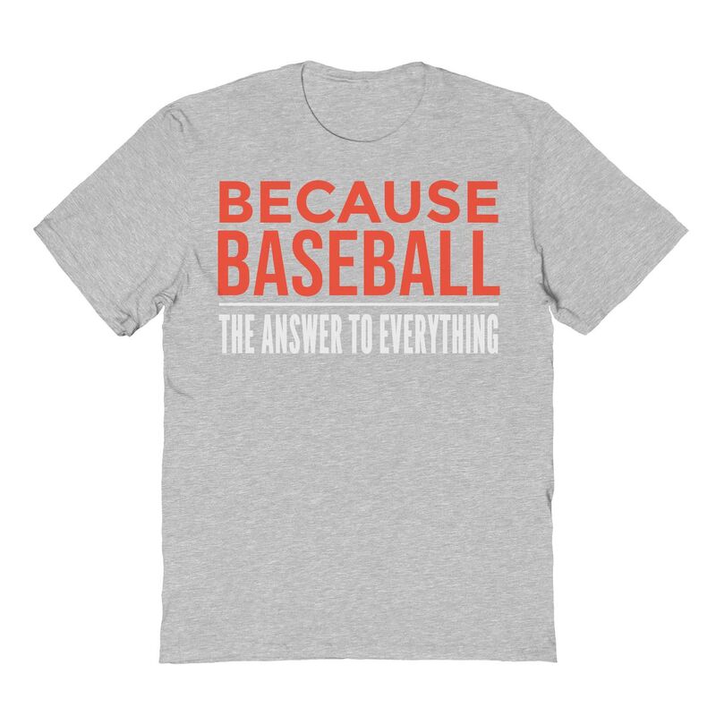 アニメキャラクター メンズ トップス Tシャツ グラフィック Licensed Character Men's Duke & Sons Because Baseball Graphic Tee Sport Gray グレー