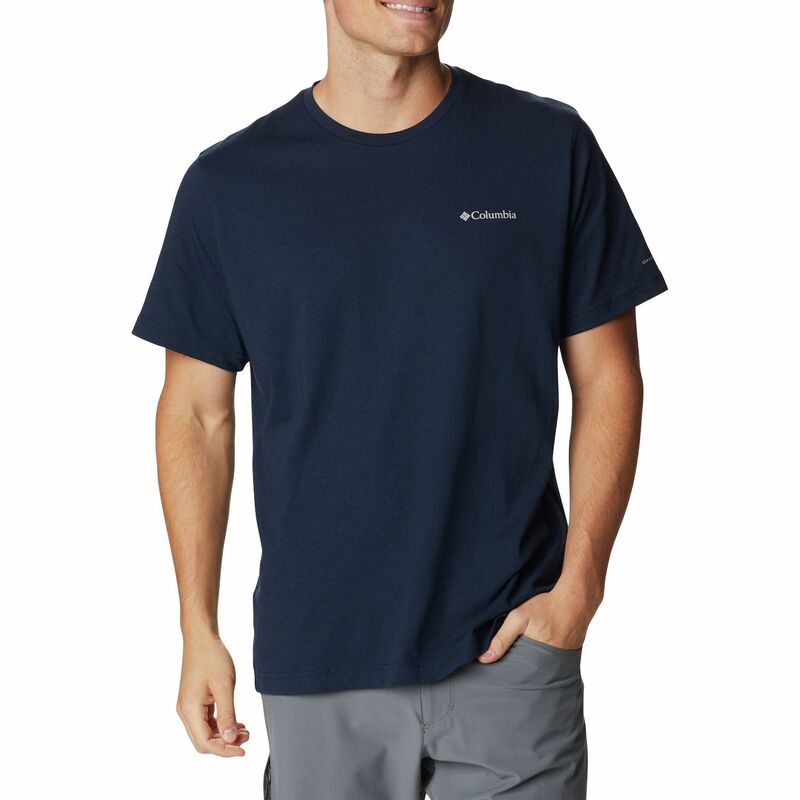 コロンビア メンズ トップス Tシャツ Men Columbia Thistletown Hills Omni-Wick Performance Tee Collegiate Navy Hthr ネイビー