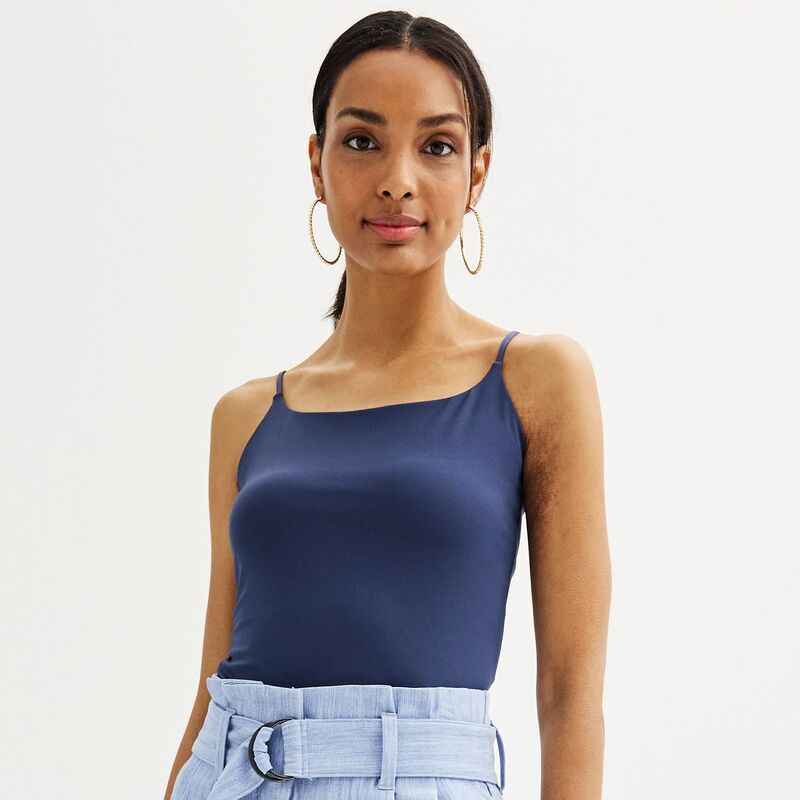 ナインウェスト レディース トップス Tシャツ ジャージー Women's Nine West Sculpt Jersey Cami Resolute Blue ブルー