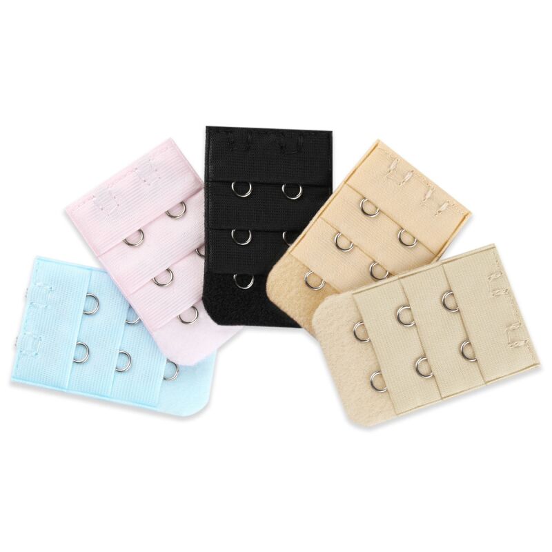 アレグラ ケー レディース アンダー御召しもの ブラ ALLEGRA K Woman Lady 3 Rows 2 Hooks Bra Extension Strap Extender Assorted Color 5pcs Multicolored マルチ色つや