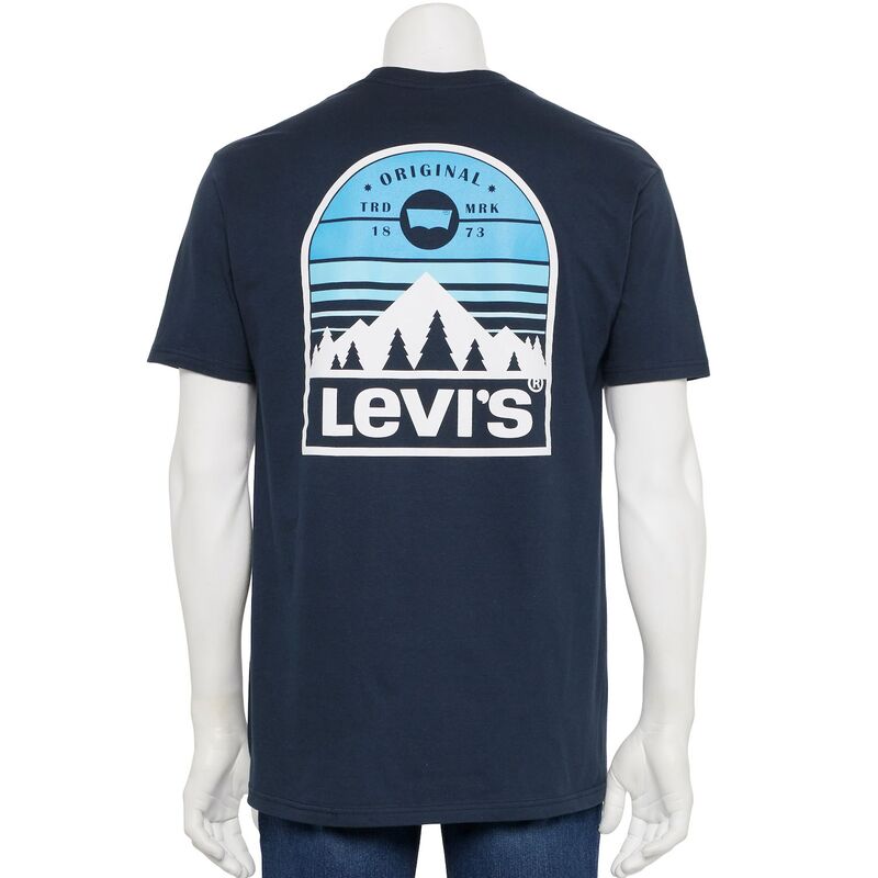 リーバイス メンズ トップス Tシャツ グラフィック Men's Levi's Classic Graphic Tee Redwoods Navy ネイビー