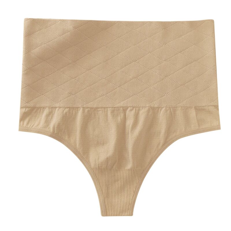 アレグラ ケー レディース アンダー御召しもの ズボン下 ご機嫌酉の方角 ALLEGRA K Women\u0027s Tummy Control Thong Pantieshapewear Slimmer High Waist Non-marking Briefs Beige ベージュ