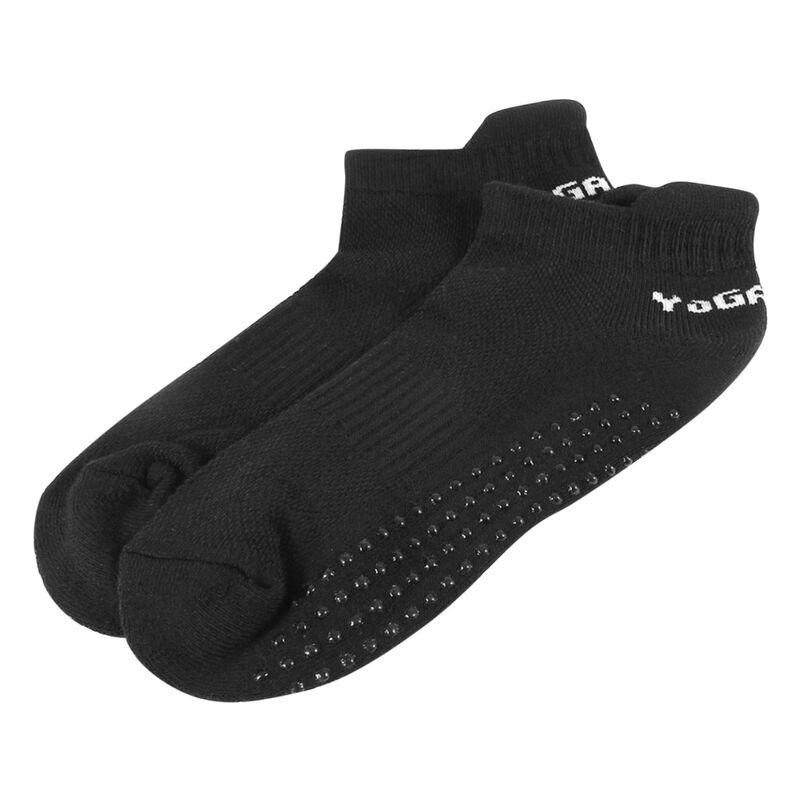 アレグラ ケー レディース アンダーウェア 靴下 ALLEGRA K Black Resin Dots Patternon Slip Yoga Pilates Gym Exercise Socks Pair Black ブラック 5,984円