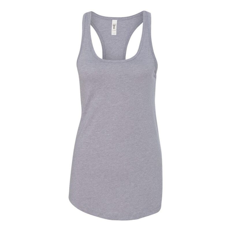 フロソ レディース トップス Tシャツ Floso Next Level Women ´ s Ideal Racerback Tank Heather Grey グレー