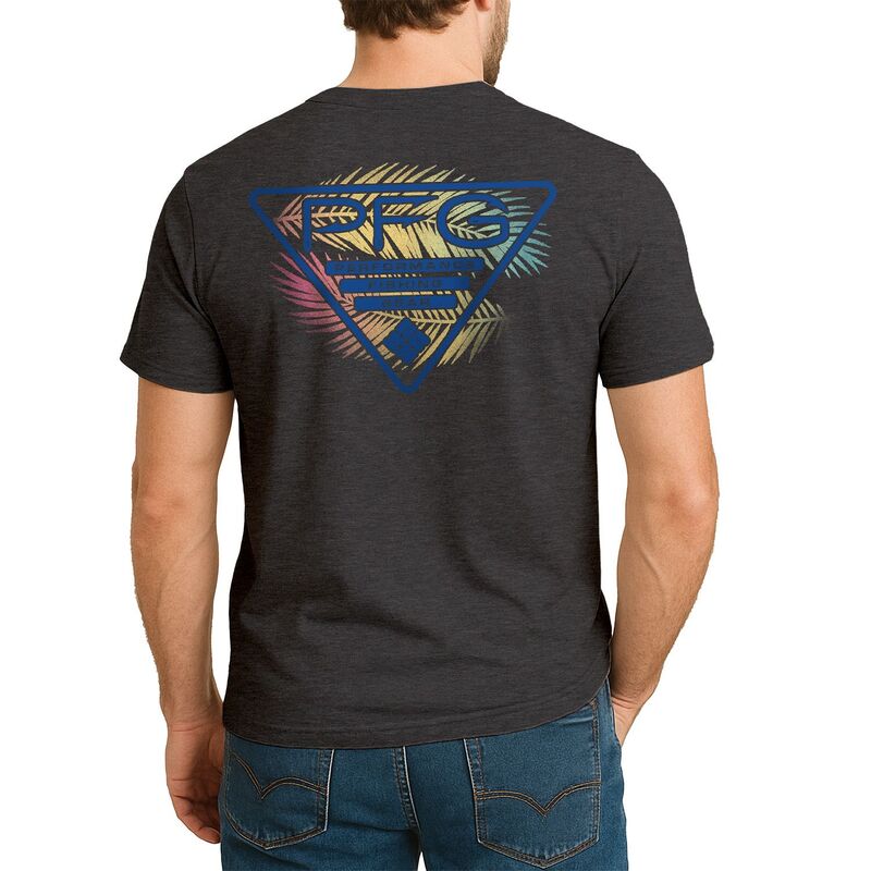 コロンビア メンズ トップス Tシャツ グラフィック Men's Columbia PFGraphic Tee Dark Gray Palm グレー